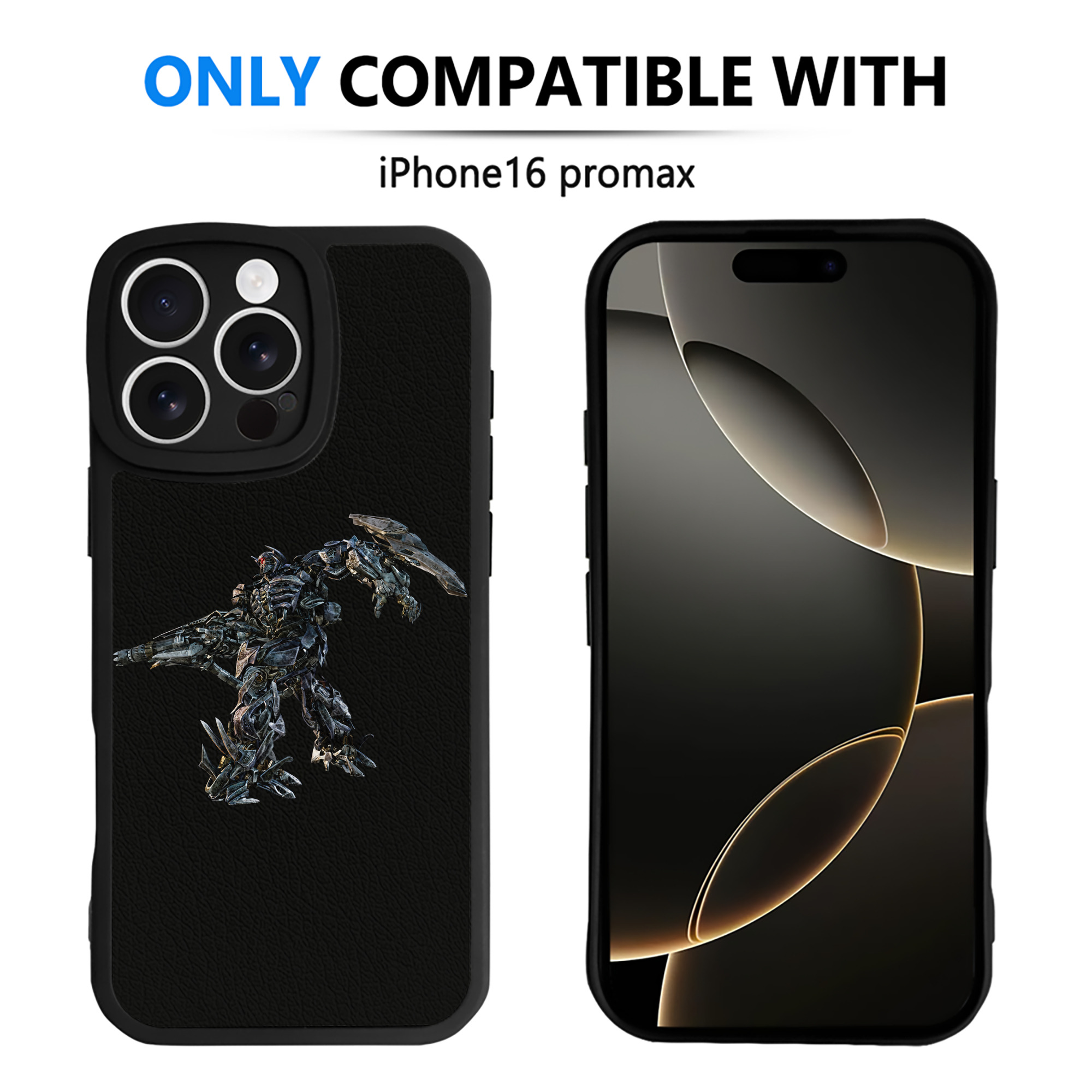 （画像用） Transformers トランスフォーマー 【iPhone 16シリーズ対応】シリコンスマホケース（レザー調） 材質：シリコン